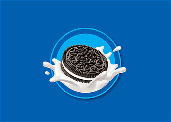 Blue Oreo Splash — Cookie, Food HD wallpaper