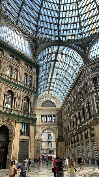 Galleria Umberto I, Naples (Italy) HD phone wallpaper