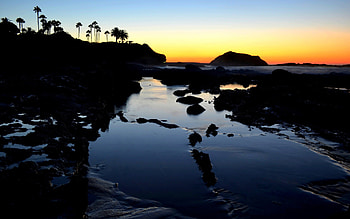 Laguna Beach Sunset, nature, sunset, beach HD wallpaper