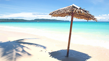 Boracay, Beach Umbrella HD wallpaper