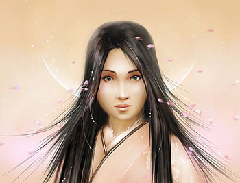 Breezy, wind, women, fantasy, asian HD wallpaper