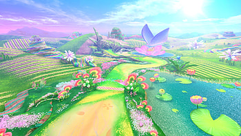Kirby Air Riders — Dream Meadow HD wallpaper