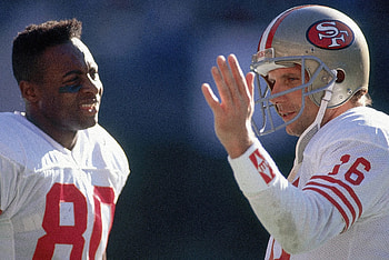 Jerry Rice, Joe Montana HD wallpaper