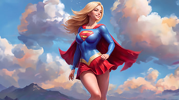 Supergirl Empowering Aura, supergirl, superheroes, artwork, digital-art HD wallpaper