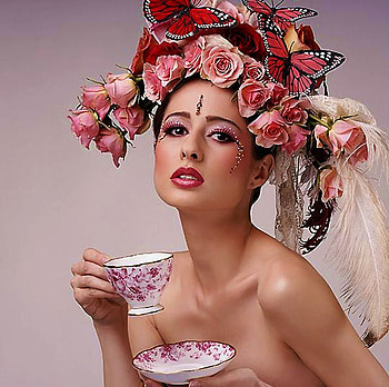 GOOD MORNING SWEETHEART, roses, morning, art, decor, woman, beauty HD wallpaper