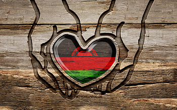 I love Malawi, , wooden carving hands, Day of Malawi, Malawian flag, Flag of Malawi, Take care Malawi, creative, Malawi flag, Malawi flag in hand, wood carving, african countries, Malawi HD wallpaper