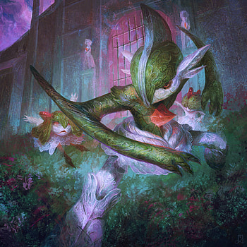 Artstation Gallade fanart, Fan-inspired artwork, Passionate creations, Captivating drawings HD phone wallpaper