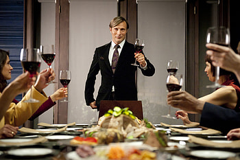 Hannibal's darkness, Penetrating gaze, Mysterious allure, Striking visuals HD wallpaper