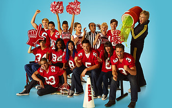 Glee TV show, Colorful backgrounds, High-definition visuals, Musical drama HD wallpaper