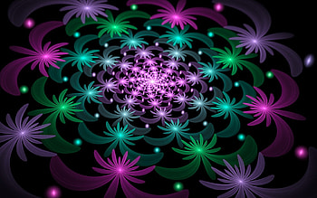 Flower Dance, Flowers, Colors, Pattern, Awesome, Lights HD wallpaper