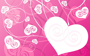 White Heart PC and Mac HD wallpaper