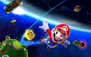 Super Mario Galaxy — Mario's Starbound Leap, Super Mario Galaxy HD wallpaper