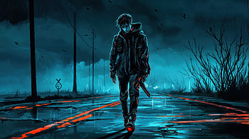 Wanderer Of The Ruined Path, artist, artwork, art, digital-art, ai, deviantart HD wallpaper