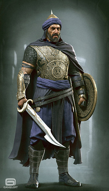 ArtStation - saladin model, Tsvetomir Georgiev. Fantasy concept art, Persian warrior, Fantasy character design HD phone wallpaper