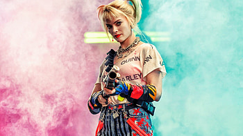 Harley Quinn Birds of Prey, Vibrant , Margot Robbie's iconic role, Exciting movie HD wallpaper