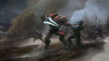 halo, reach, elite, battle, spartan HD wallpaper