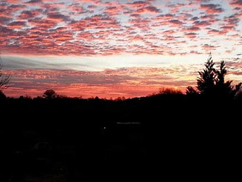 sunset view, night, sky, nature, sunset, evening HD wallpaper