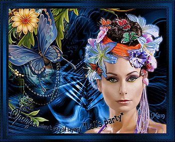 spring in her hair, butterfly, flower, spring, hair, beauty HD wallpaper