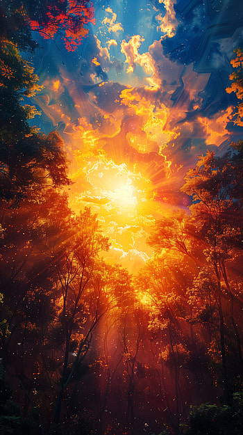 Sunshine Forest Glow, sunshine HD phone wallpaper