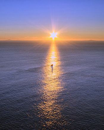 Nature, Sunset, Sea, Horizon, Scotland HD phone wallpaper