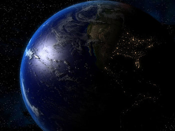 The dark planet earth, earth, planet HD wallpaper