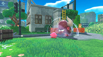 Kirby and the Forgotten Land, Captivating visuals, Artistic , Entertaining gameplay HD wallpaper