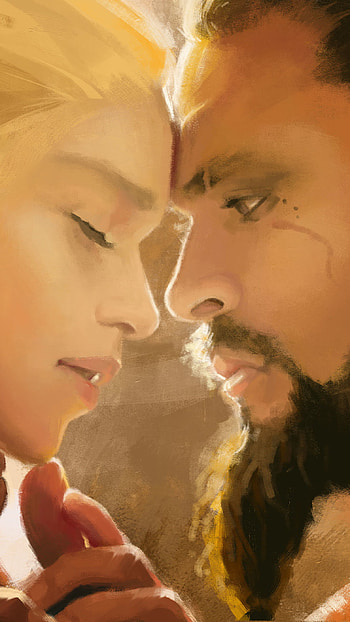 Game Of Thrones Couple in Love, game of thrones, couple in love, love, art, got HD phone wallpaper