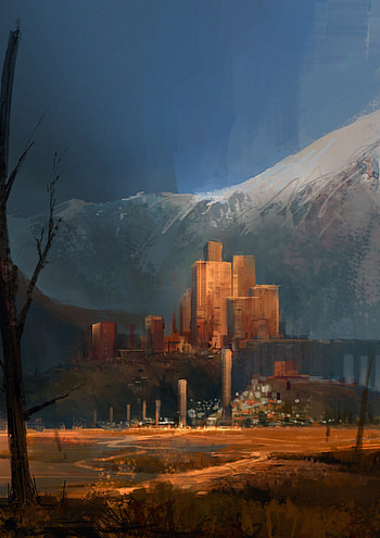 Art, City, Future HD phone wallpaper
