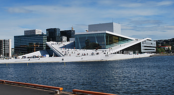 Oslo Opera House, Marble water architecture, , Jooinn HD wallpaper