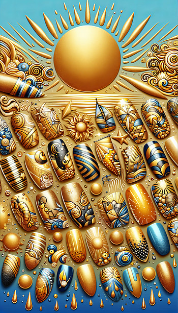 Sunny Summer Nail Art HD phone wallpaper