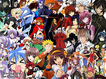 All In One , one piece, daker than balck, naruto, bleach and many more, ate stay night, cardcaptor sakura HD wallpaper