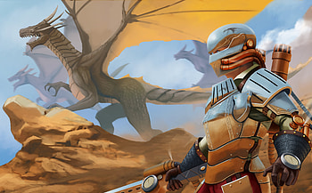 Warrior Steampunk Dragons Artwork, steampunk, warrior, artist, dragon, artwork, digital-art, deviantart HD wallpaper