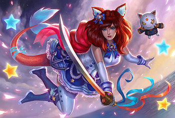 Cute Girl With Sword, artist, artwork, artstation HD wallpaper