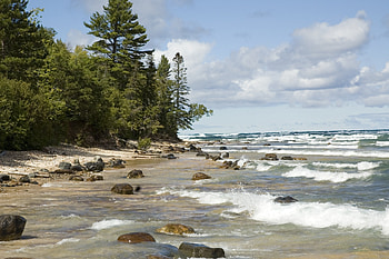 Lake Superior, d rocks, National lakeshore, Park service HD wallpaper