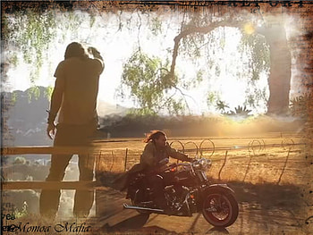 Jason Momoa, actor, bike, standing HD wallpaper