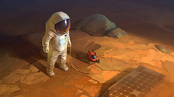 The Martian Art, artist, artwork, digital-art, artstation HD wallpaper