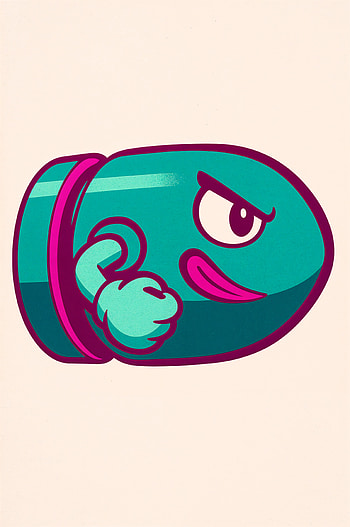 Bullet Bill Bold: Vibrant Design HD phone wallpaper