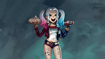 Icon Radiance, harley-quinn, superheroes, artist, artwork, digital-art, artstation, two-toned-hair HD wallpaper
