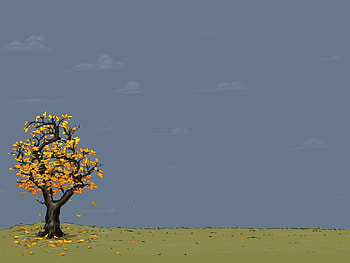 Autumn, Vector, Wood, Tree, Drawing HD wallpaper