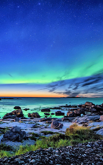 nature, aurora borealis HD phone wallpaper