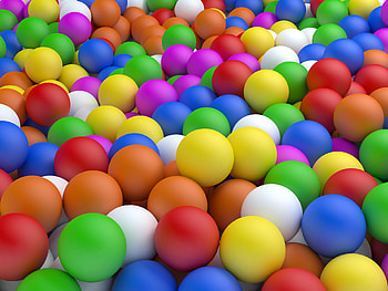 3D, Multicolored, Balls HD wallpaper