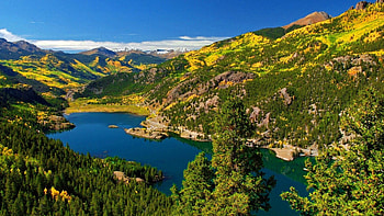 Lake landscape, Beautiful, Lake, Landscape, Water, Nature, Mountains, Hills, Sky HD wallpaper