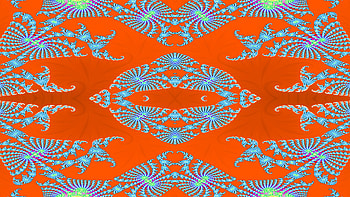 Trippy Psychedelic Fractal, trippy, psychedelic, aesthetic, red, Abstract, fractal HD wallpaper