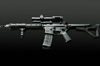 ar-15 assault rifle assault rifle weapon HD wallpaper