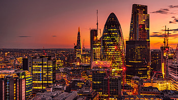 London Dusk Cityscape HD wallpaper