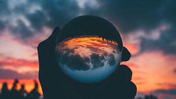 Glass Ball , glass, graphy, reflection HD wallpaper