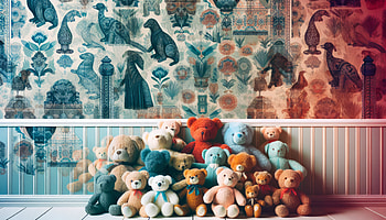 Charming Stuffed Animal Collection, stuffed animal, teddy bear HD wallpaper