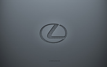 Lexus logo, gray creative background, Lexus emblem, gray paper texture, Lexus, gray background, Lexus 3d logo HD wallpaper