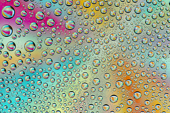 Abstract, Drops, Multicolored, Motley, Wet, Gradient HD wallpaper