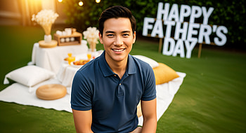 Happy Father's Day Ultra Featuring a Smiling Man, man, Father's Day, Happy Father's Day, smiling man HD wallpaper